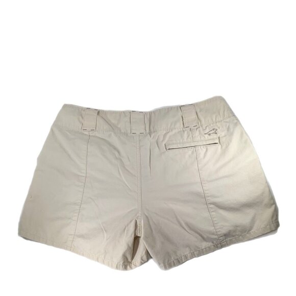 Horny Toad Shorts Womens 8 White Cream Khaki Hiking Walking Cotton Pockets READ - Picture 7 of 10